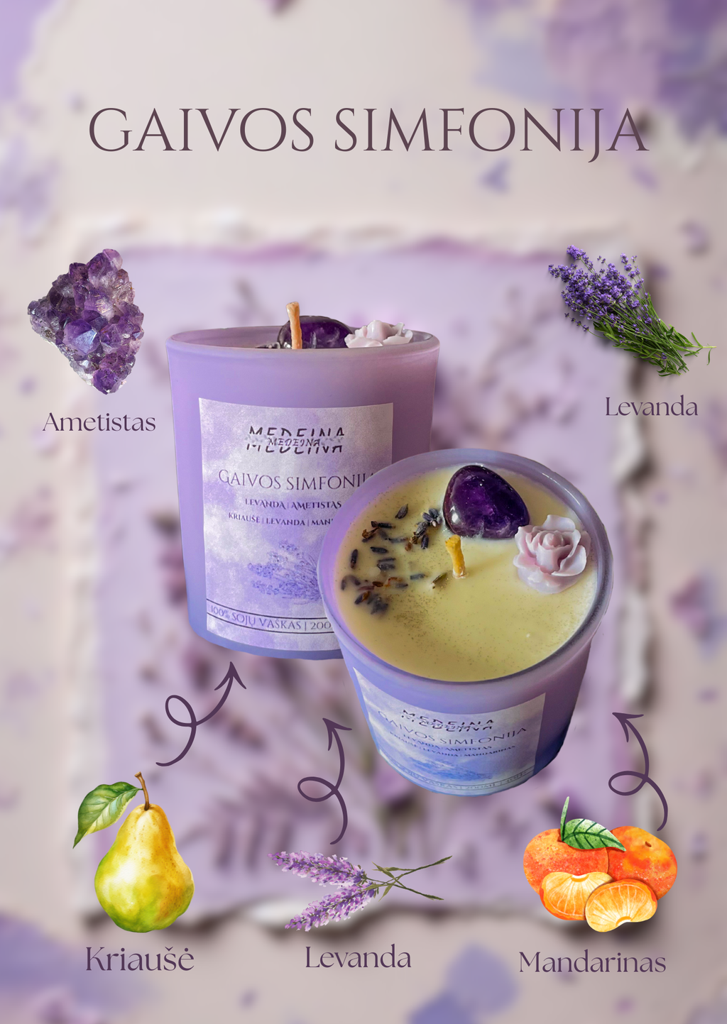 Žvakė „Gaivos simfonija“