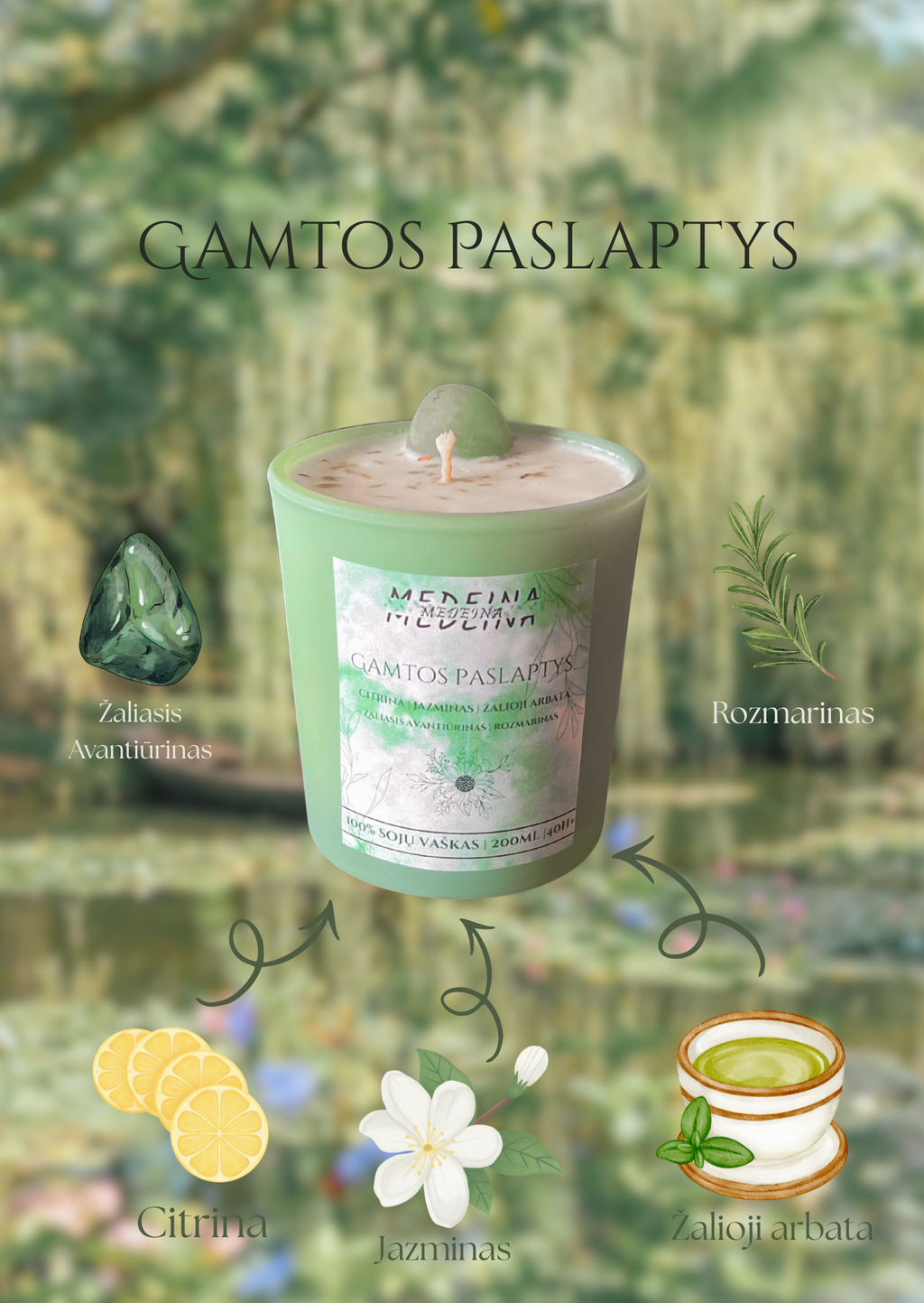 Žvakė „Gamtos Paslaptys“